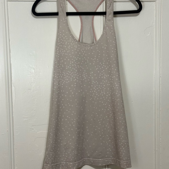 Lululemon Cool Racerback Tank pastel pink polka dot - Picture 1 of 4